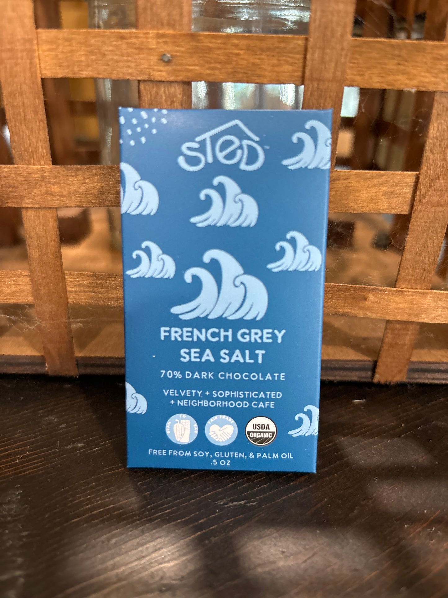 Sted French Gray Sea Salt Mini Chocolate Bar