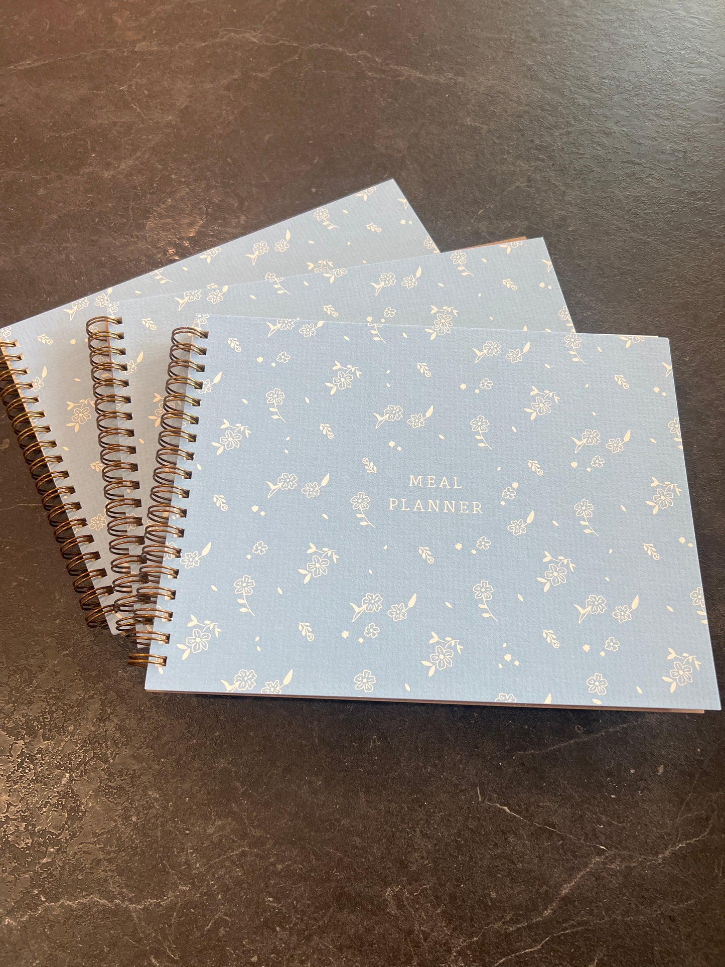 Ruff House Sky Flowers Blue Meal Planner