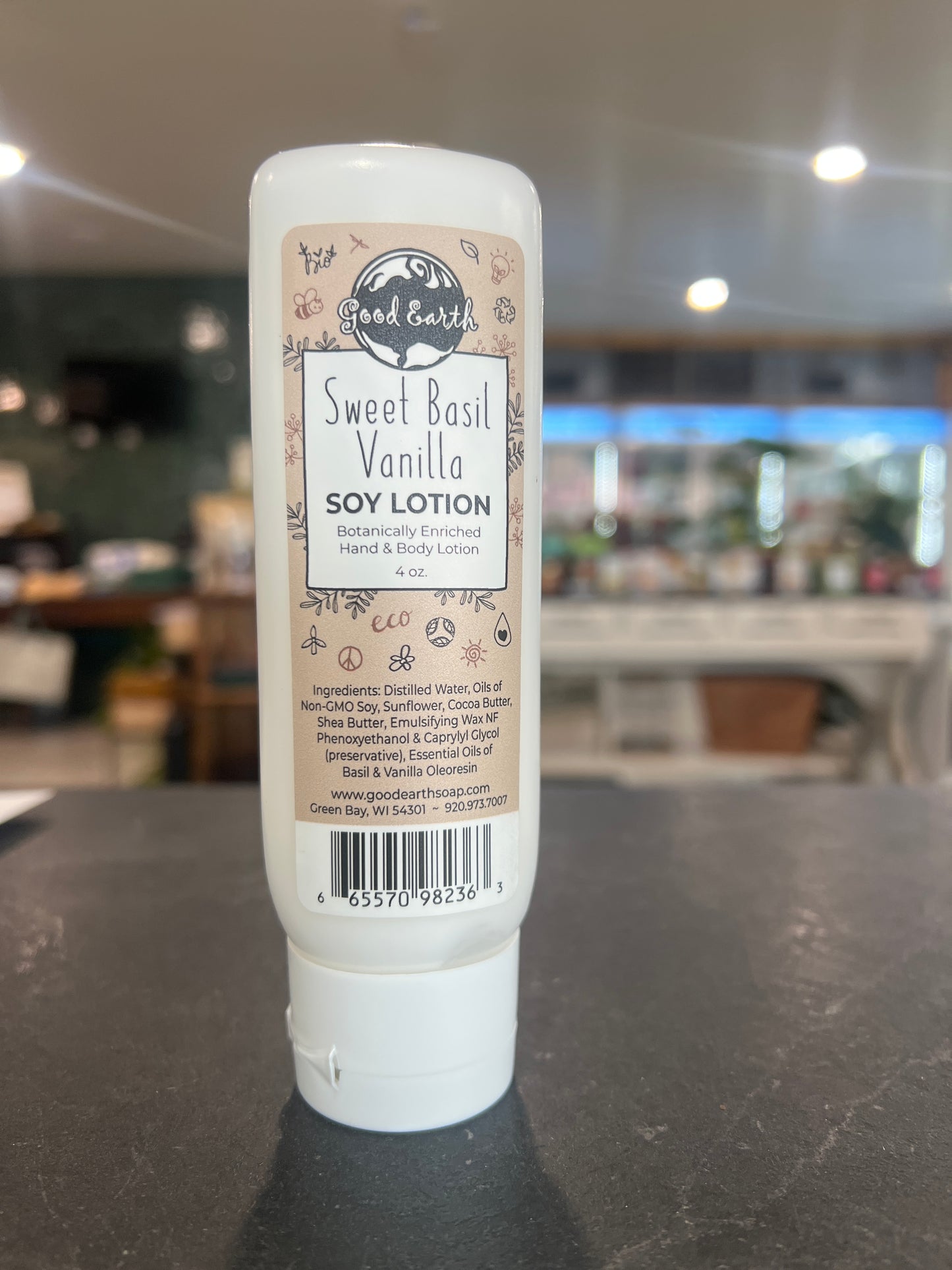 Good Earth Soy Lotion - Sweet Basil Vanilla