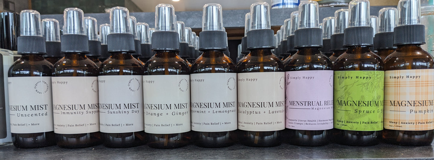 Simply Happy Magnesium Mists - Assorted