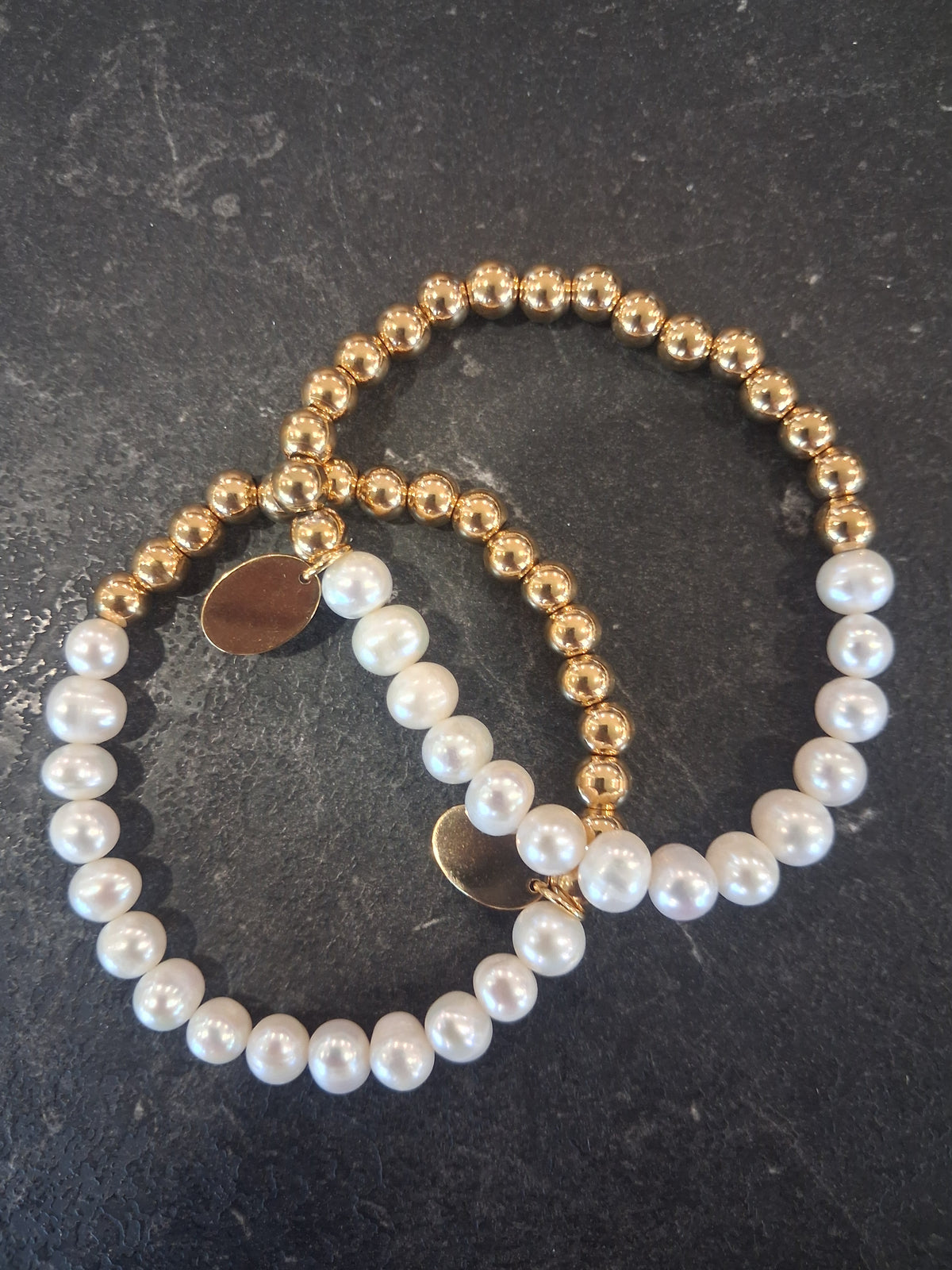 Cedar and Cypress Designs - Half Pearl Bracelet