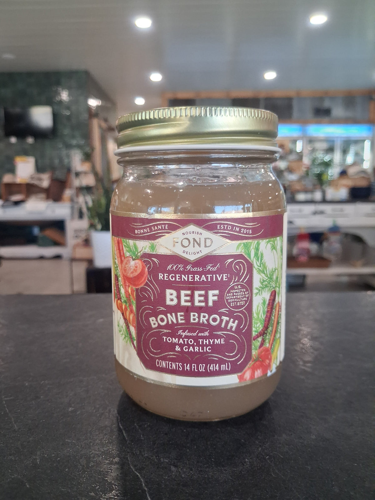 Nourish Fond Delight - Tomato, Thyme & Garlic Beef Bone Broth
