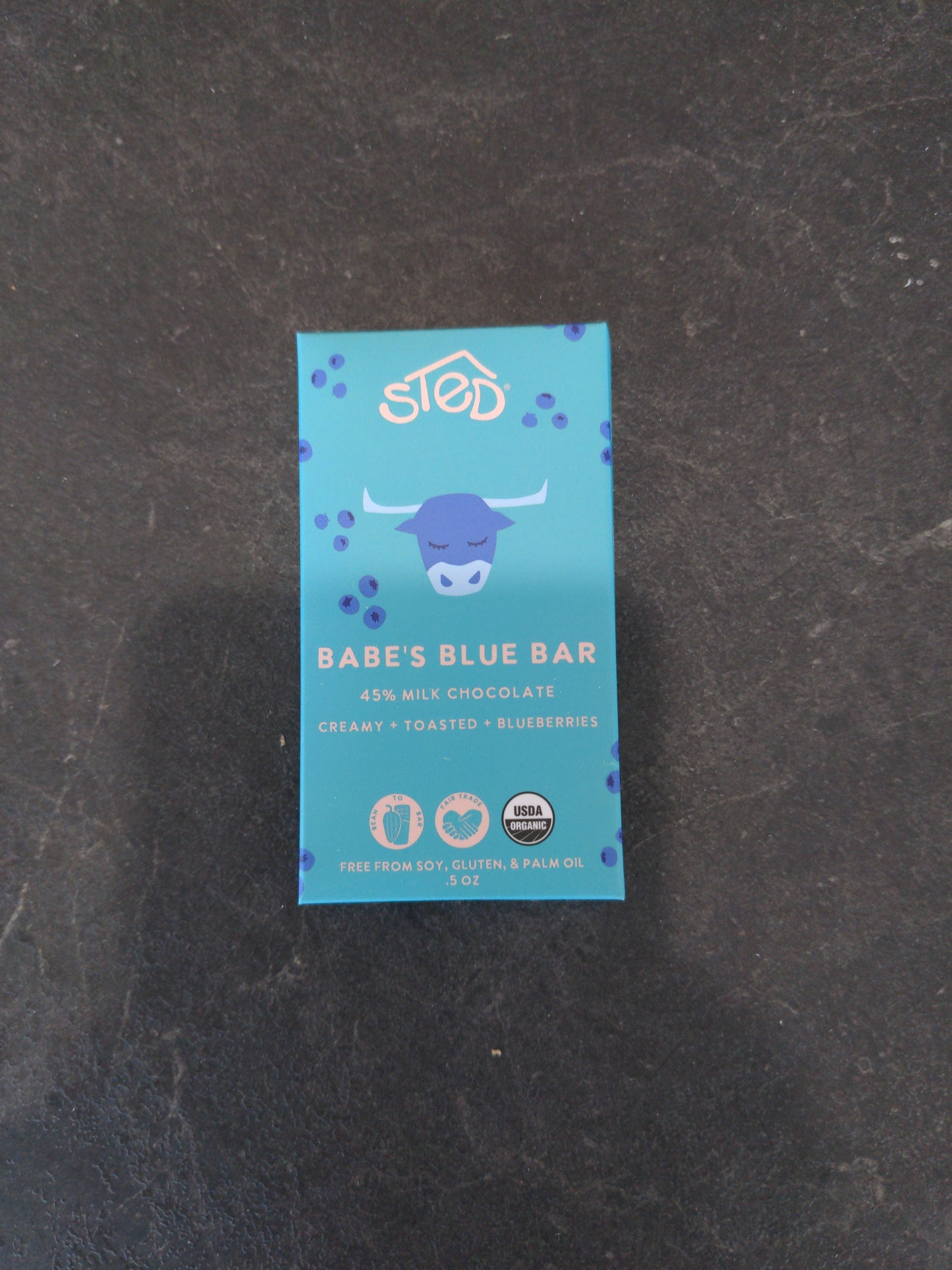 Sted Babe's Blue Mini Chocolate Bar