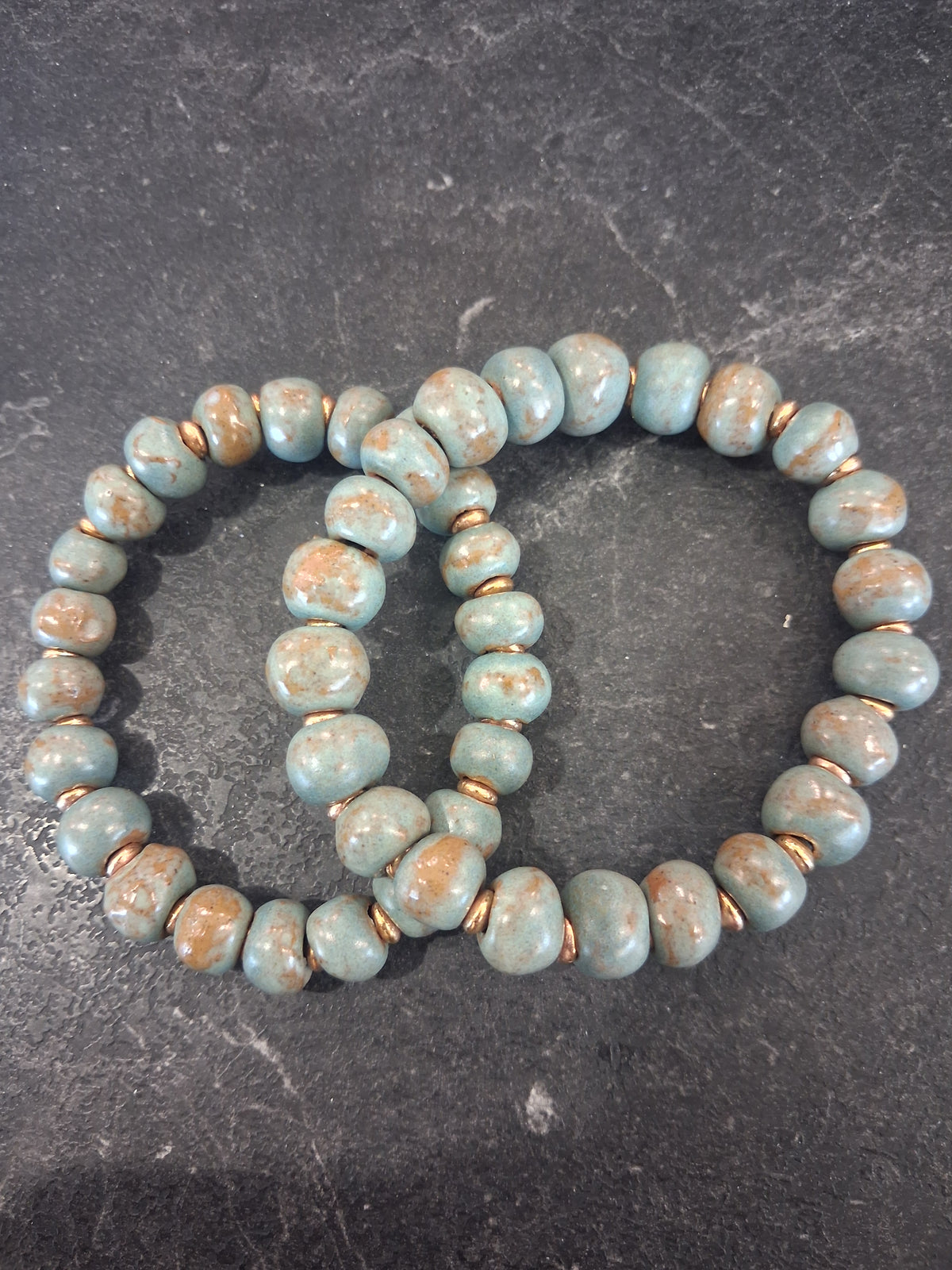 Cedar and Cypress Designs - Rustic Teal Bracelet