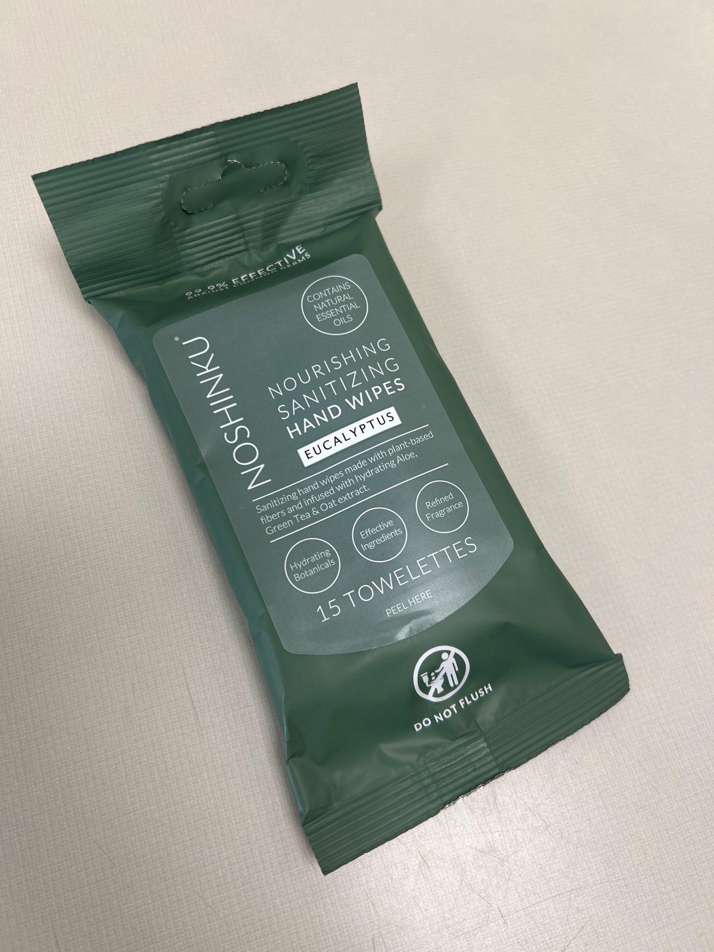 Noshinku Hand Sanitizer Wipes - Eucalyptus