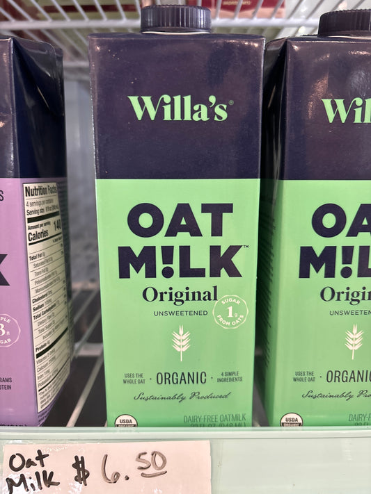 Willa’s Unsweetened Oat Milk