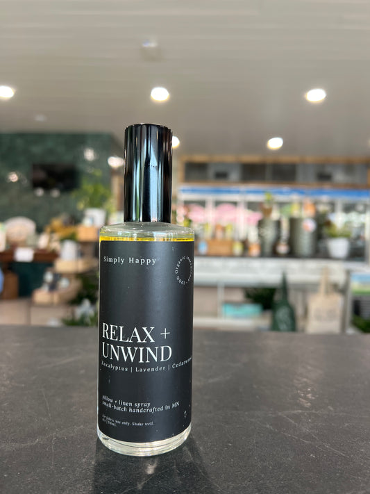 Simply Happy Pillow & Linen Spray - Relax + Unwind