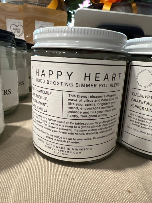 Simply Happy Jar Simmer Pot Happy Heart