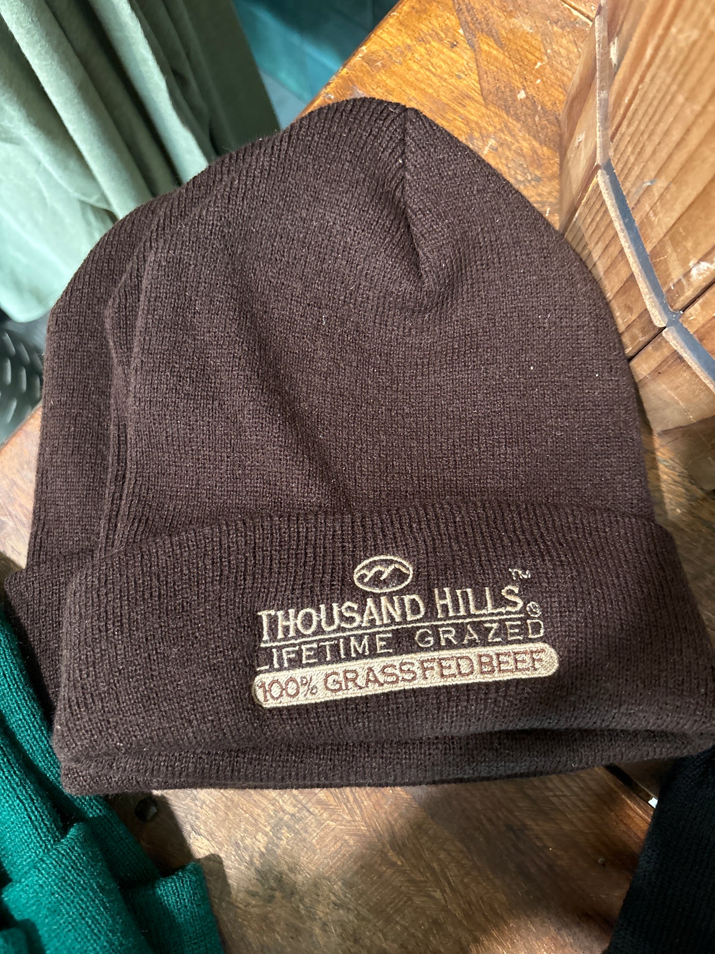 TH Merch Coffee Brown Stocking Cap