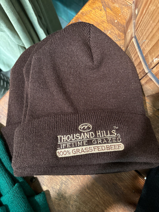 TH Merch Coffee Brown Stocking Cap