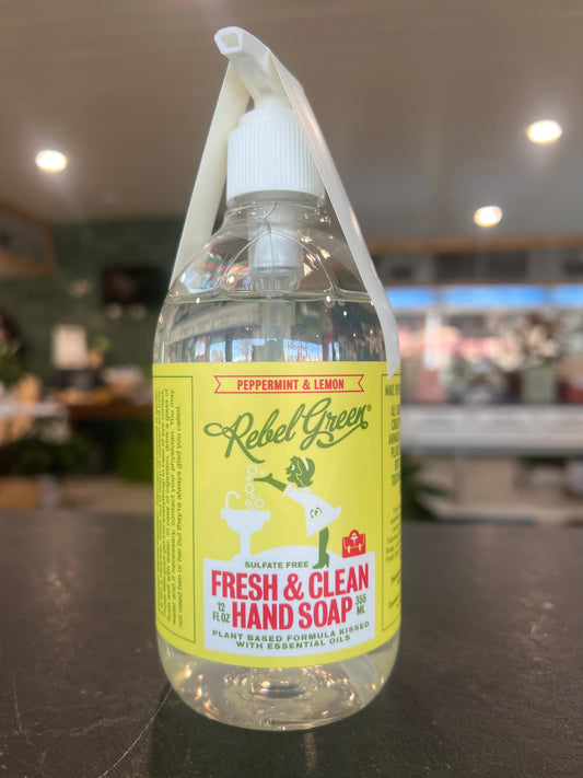 Rebel Green Hand Soap - Peppermint & Lemon