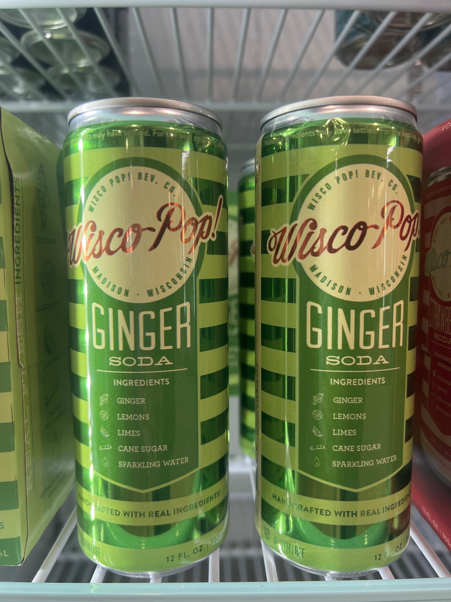 Wisco Pop Ginger Soda Single Can