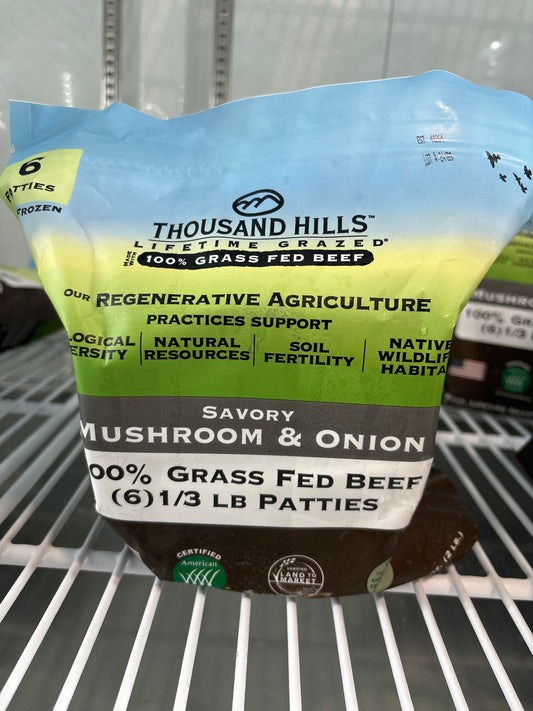 TH Mushroom & Onion Beef Patties