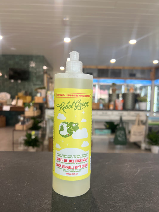 Rebel Green Dish Soap - Peppermint & Lemon