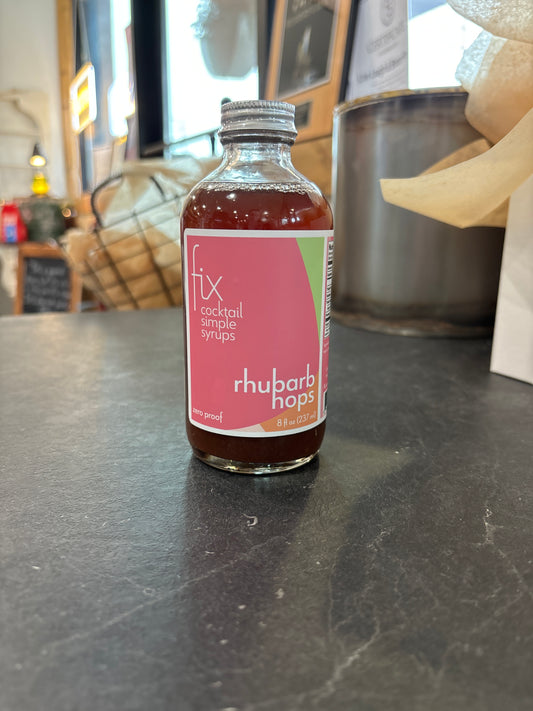 Fix Cocktail Simple Syrup Mix Rhubarb Hops