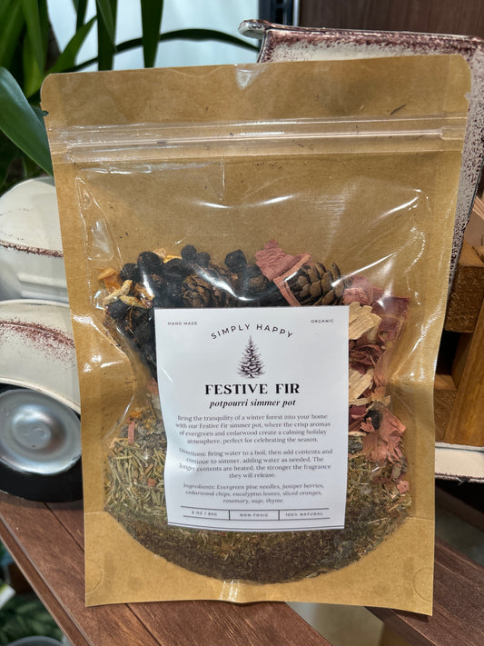 Simply Happy Festive Fir Simmer Pot