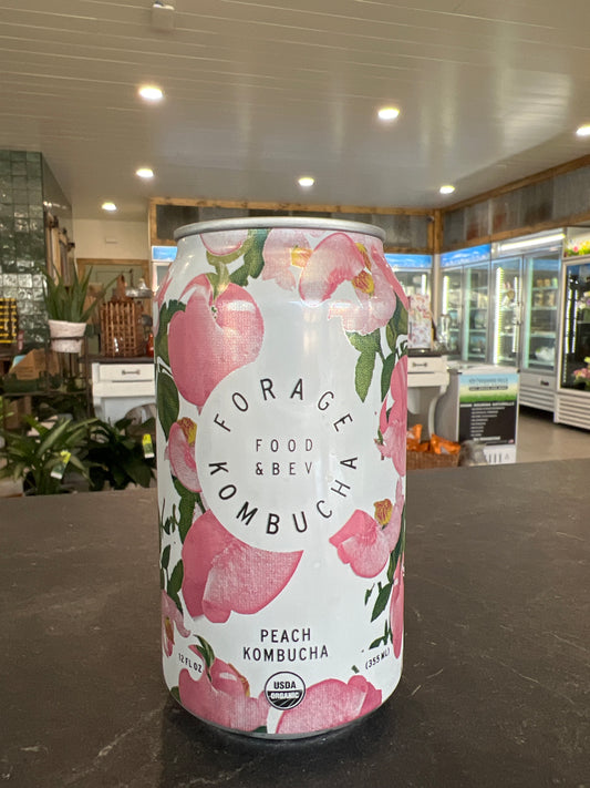 Forage Peach Kombucha