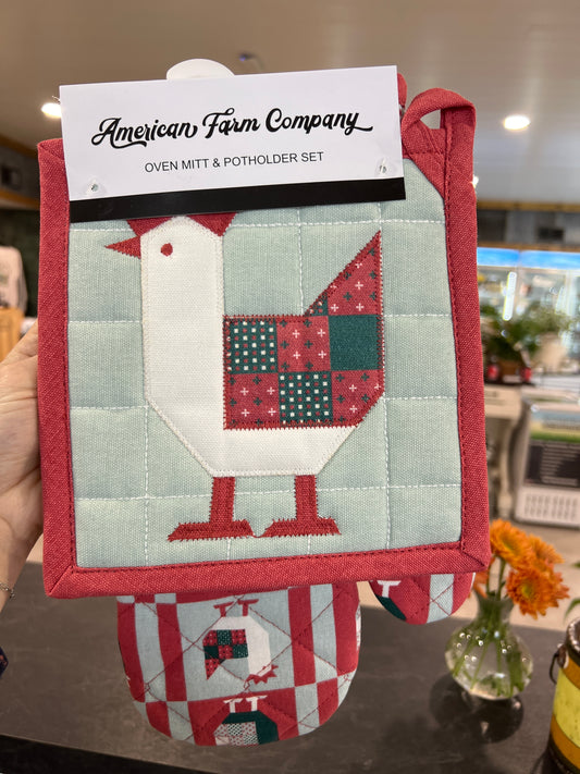 American Farm Company Oven Mitt & Potholder
