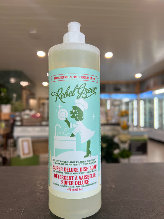 Rebel Green Dish Soap - Frankincense & Pine