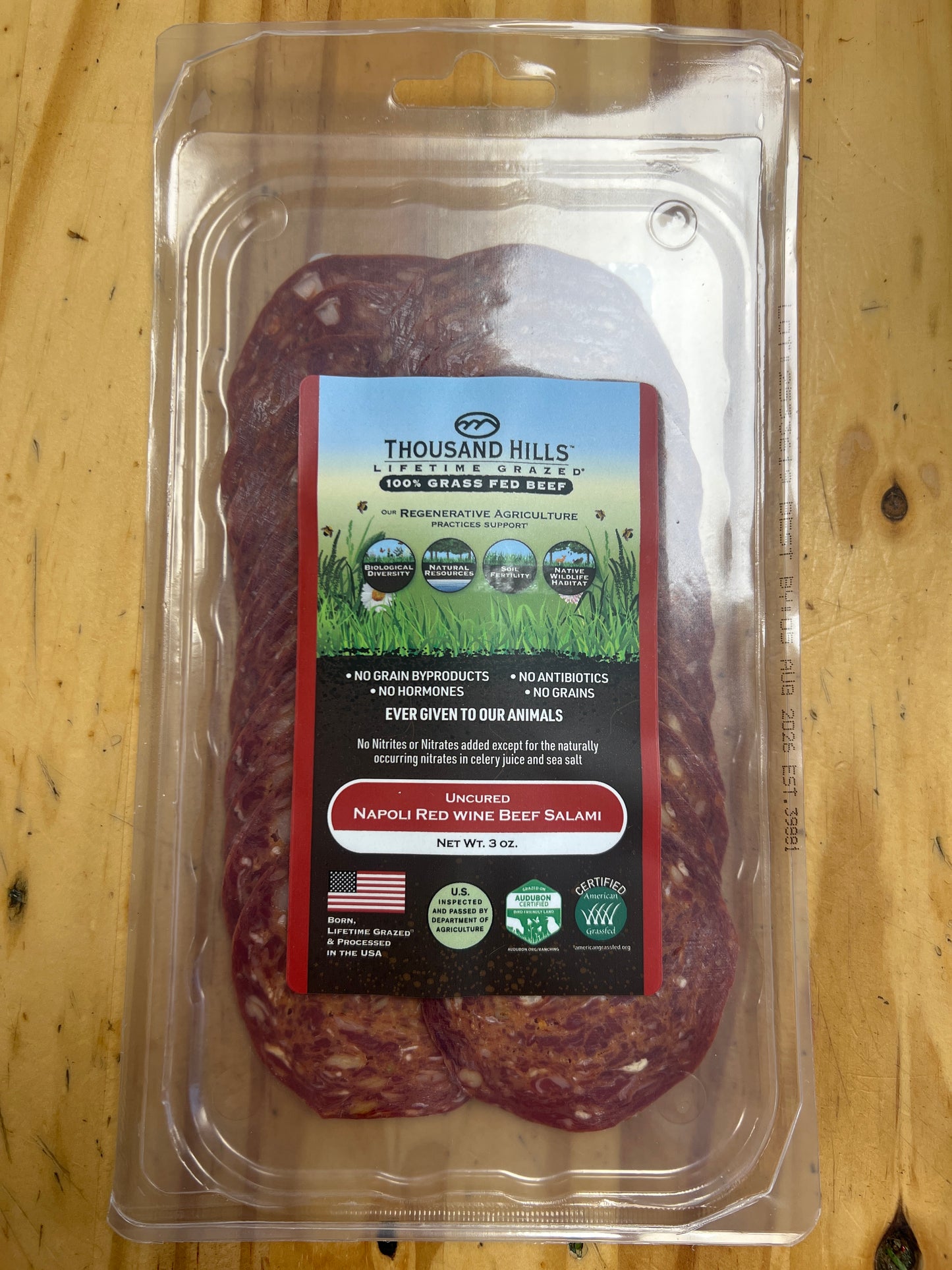 TH Uncured Salami - Napoli Red Wine