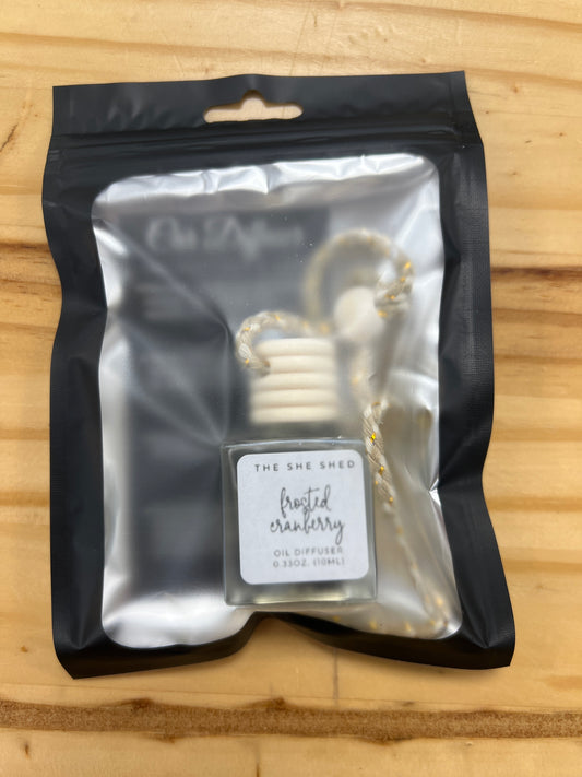 She Shed Co. Car Diffuser - Frosted Cranberry
