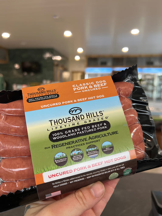 TH Uncured Pork & Beef Hot Dogs