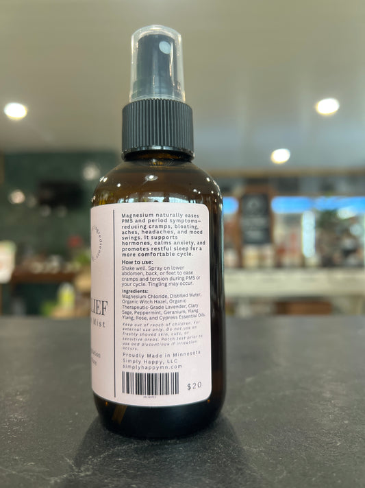 Simply Happy Magnesium Mist Menstrual Relief