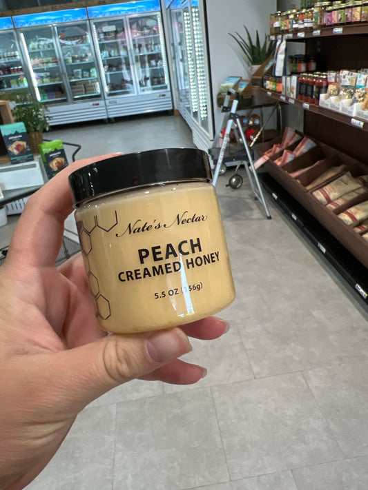 Nate’s Nectar Peach Creamed Honey