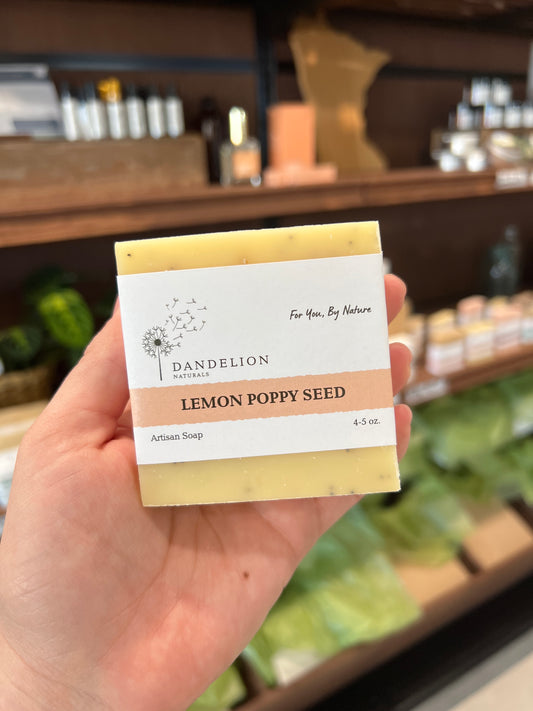 Dandelion Lemon Poppy Seed Soap