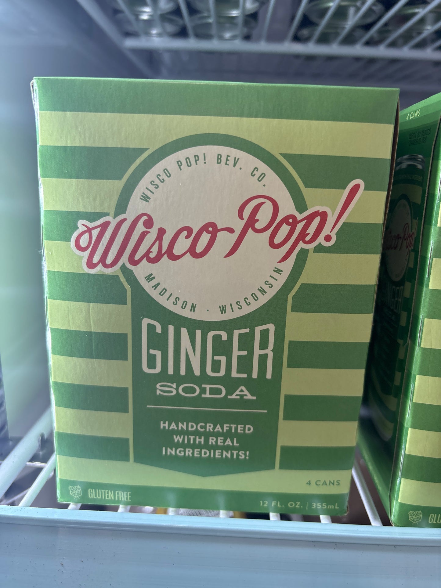 Wisco Pop Ginger Soda 4 pk