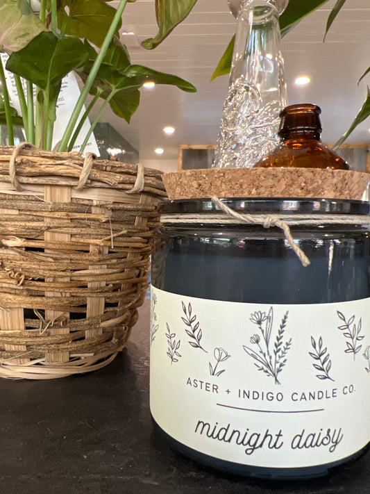 A + I Midnight Daisy Candle