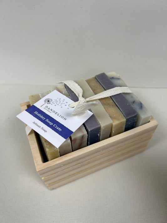 Dandelion Holiday Soap Crate
