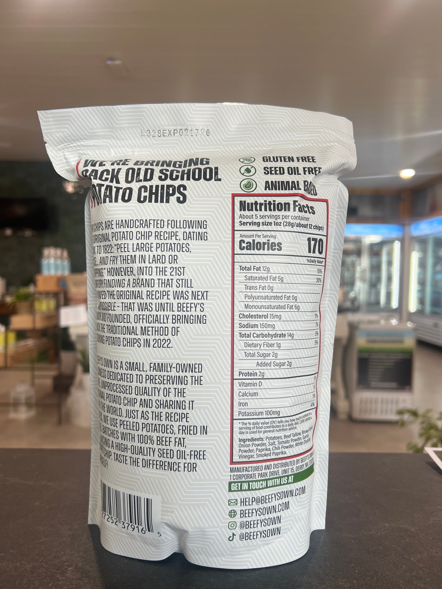 Beefys Own Beef Tallow Potato Chips - BBQ