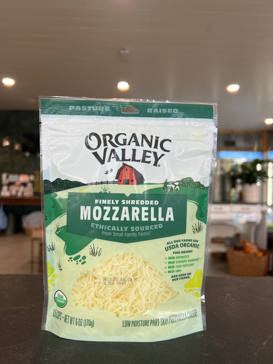 Organic Valley Mozzarella Finely Shredded