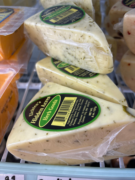 Eitchten’s Hidden Acres Herb Gouda Cheese Wedge