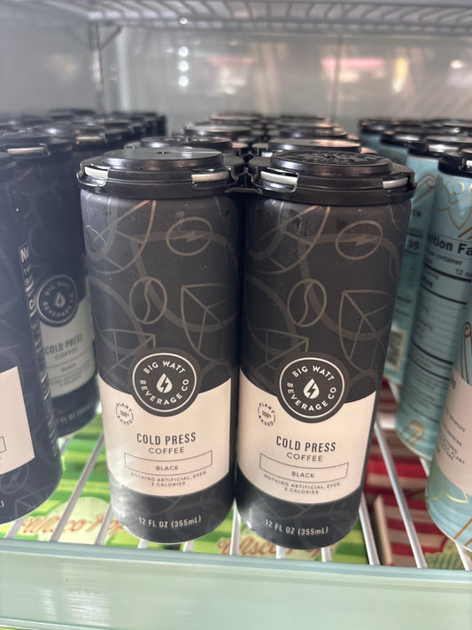 Big Watt Beverage Black Cold Press Coffee single