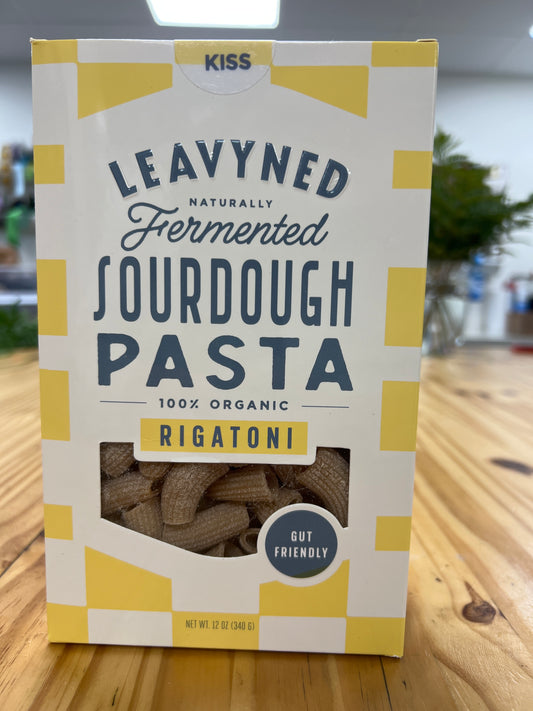 Leavyned Rigatoni Sourdough Pasta