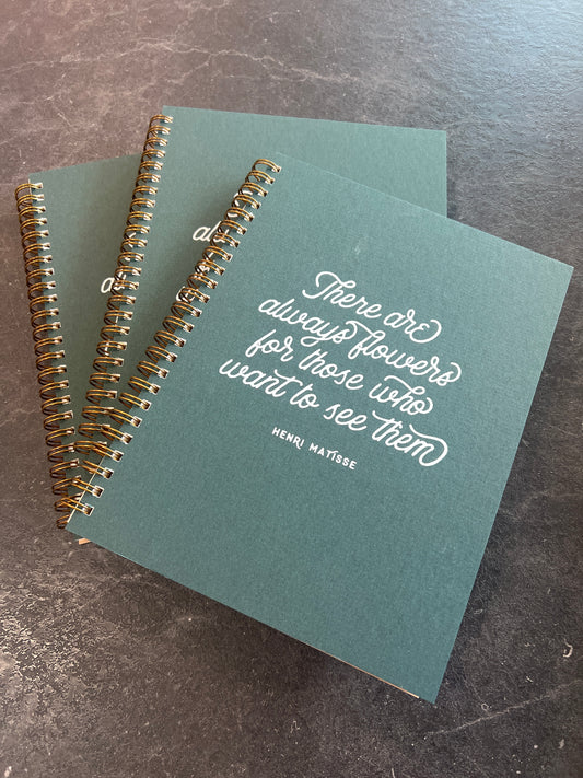 Ruff House Always Flowers Notebook