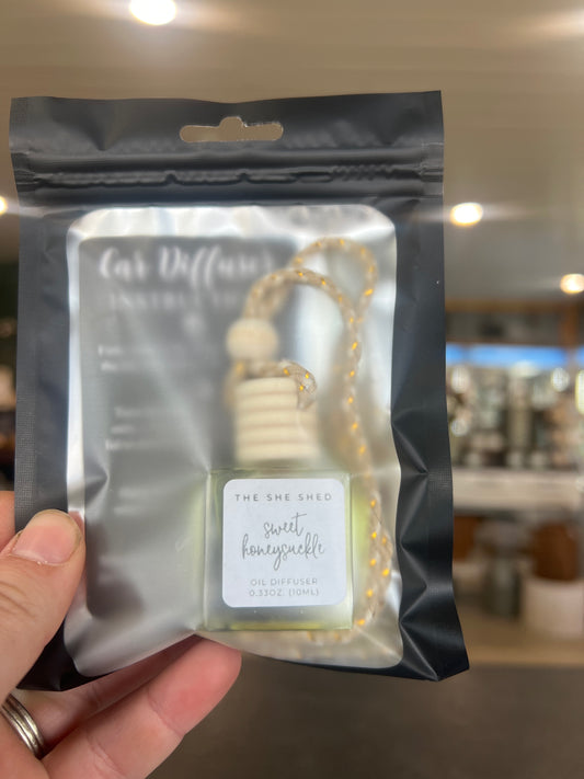 She Shed Co. Car Diffuser - Sweet Honeysuckle