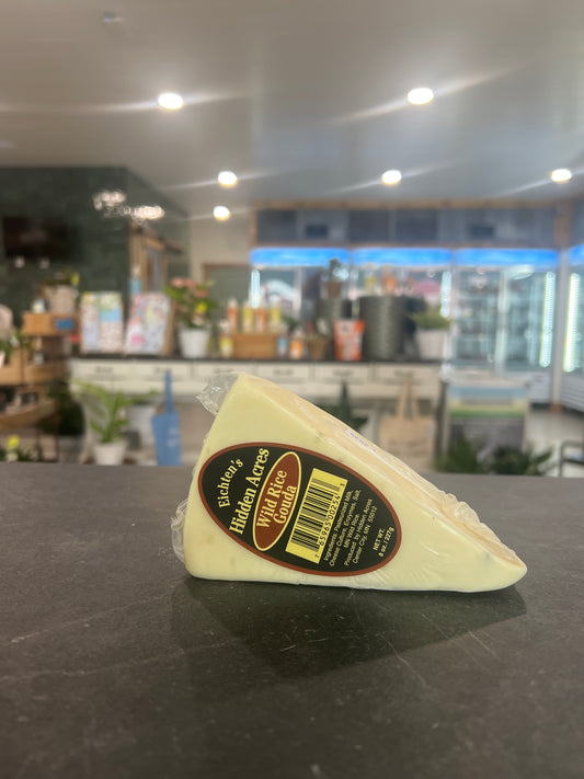 Eitchten’s Hidden Acres Wild Rice Gouda Cheese Wedge