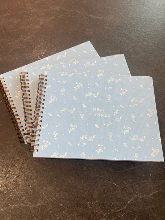 Ruff House Sky Flowers Blue Meal Planner