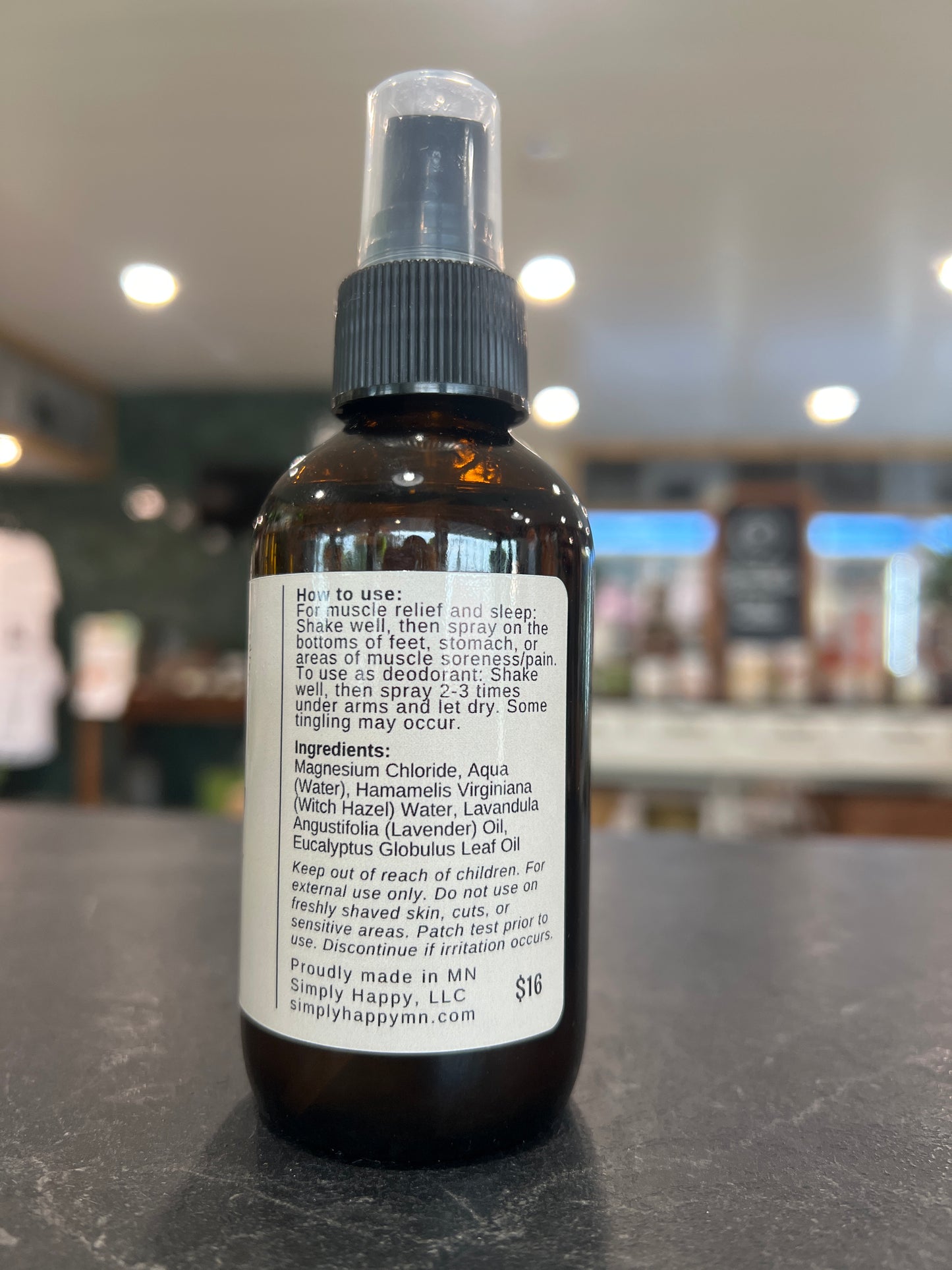 Simply Happy Magnesium Mist Eucalyptus + Lavender
