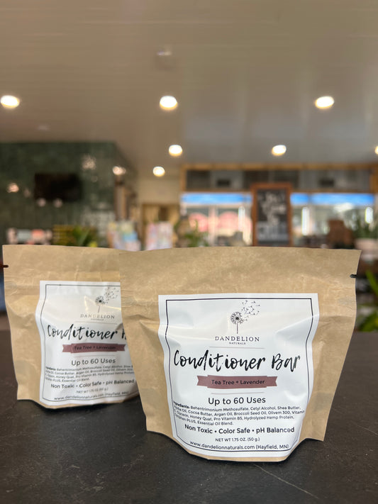 Dandelion Naturals Conditioner Bar - Tea Tree + Lavender