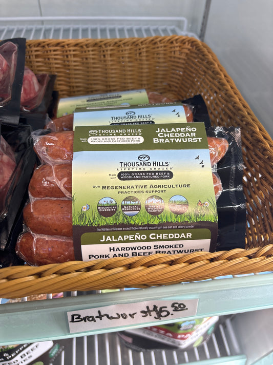 TH Jalapeño Cheddar Bratwurst Frozen