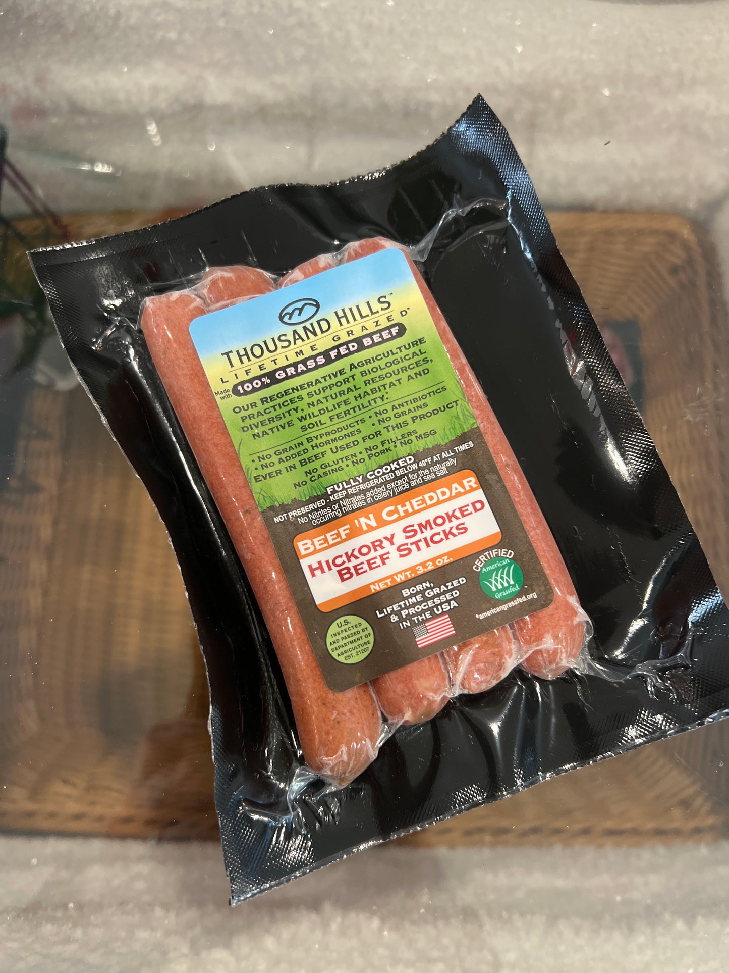 TH Beef N’ Cheddar Beef Sticks Frozen