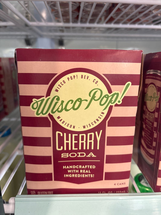 Wisco Pop Cherry Soda 4 pk
