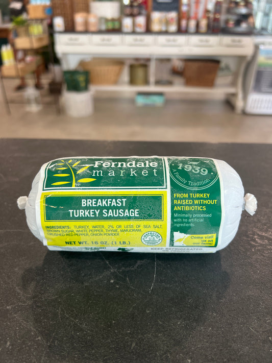 Ferndale Market Ground Breakfast Turkey Sausage Frozen - 1lb.