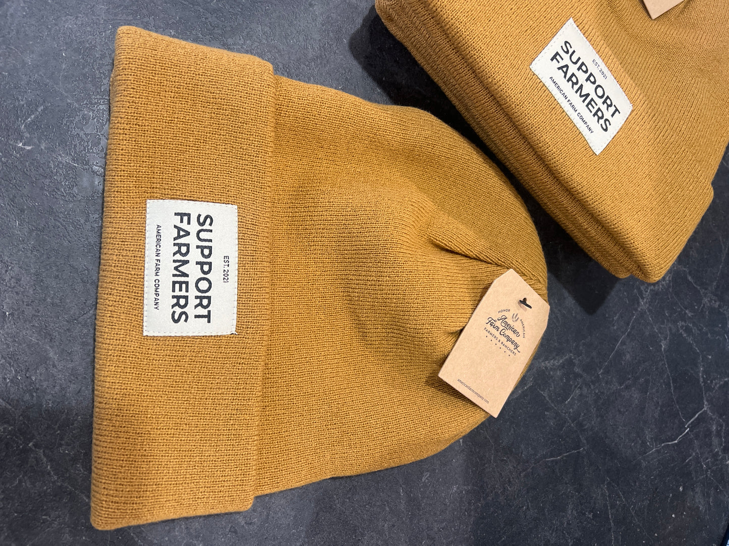 American Farm Company Brown Support Farmers Beanie