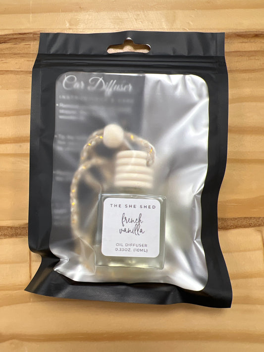 She Shed Co. Car Diffuser - French Vanilla