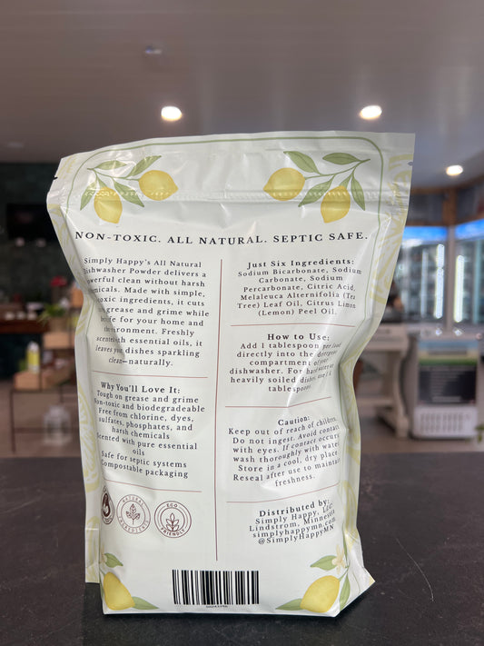 Simply Happy Dishwasher Powder- Tea Tree + Lemon